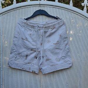 Jordan Light Gray Patterned Athletic Shorts